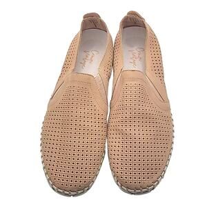 Crown Vintage Women's Nude Slip-On Perforated Comfort Shoes - Size 8 M